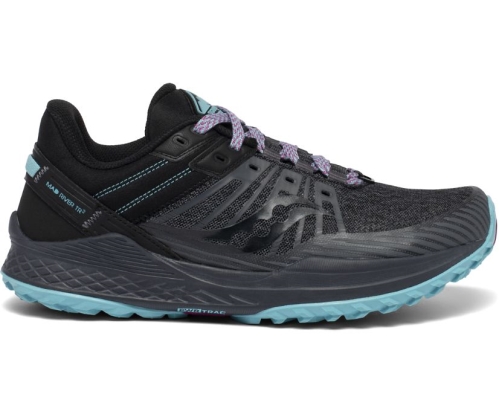Tenis Saucony Mad River TR 2 Mujer Zapatillas Trail Running Charcoal / Marine México MX-754-UN